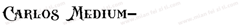 Carlos Medium字体转换